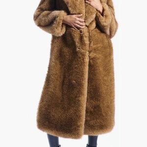 Azale Wang fax fur coat size M